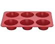 Bake Porter 6 Jumbo Muffin Pan, Red