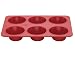 Bake Porter 6 Jumbo Muffin Pan, Red