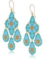 Miguel Ases Turquoise Classic Chandelier Drop Earrings
