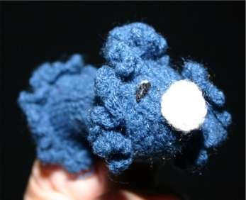 Childrens Toyshop  Toys : Finger Puppet Educational Toy Hand Knit Soft Wool FP_FISHBLUE