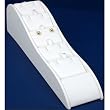White Leather Pendant Tier Ramp Jewelry Display 8.75"