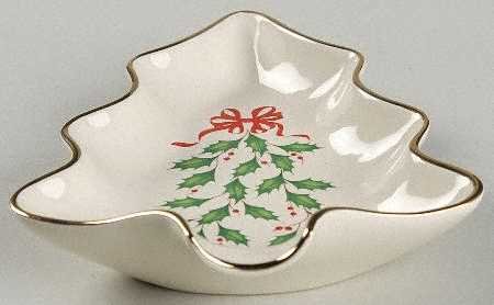 Lenox China Holiday (Dimension) Tree Dish/Spoon Rest, Fine China