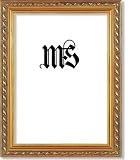 5x7 / 5'' x 7'' Frame for Picture or Photo, Solid Wood, Gold, style #609