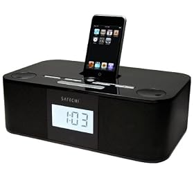 Satechi SP2-Box Docking Alarm Clock Radio Speaker for iPod Touch and iPhone 3G and 3Gs