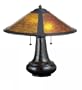 Meyda Tiffany 22210 Table Lamp, Mahogany Bronze Finish with Amber Mica