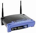 Linksys Wireless-G Broadband Router with SpeedBooster WRT54GS - Wireless router + 4-port switch - Ethernet, Fast Ethernet, 802.11b, 802.11g external