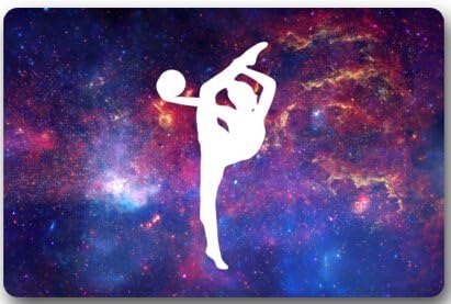 Gymnastic Galaxy Rectangle Entryways Non Slip Doormat Floor Mat - 23.6"(L) x 15.7"(W), 3/16"Thickness Welcome Doormat