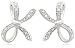 10k White Gold Diamond Bow Earrings (.06 cttw, I-J Color, I2-I3 Clarity)