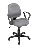 Sculptured Task Chair with Contemporary Loop Arms By Office Star