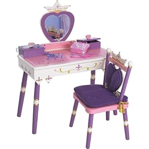 Levels of Discovery Princess Vanity Table and Chair Set by 