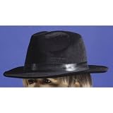 Michael Jackson 100% Cotton Solid Black Fedora (black)