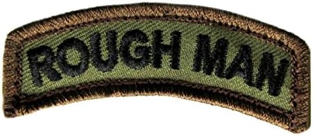 Rough Man - Velcro Tab Patch - (WOODLAND (Olive Drab))