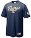 San Diego Padres Blue MLB Practice 8 Short Sleeve T-Shirt By Nike Team Sports (XL=48)