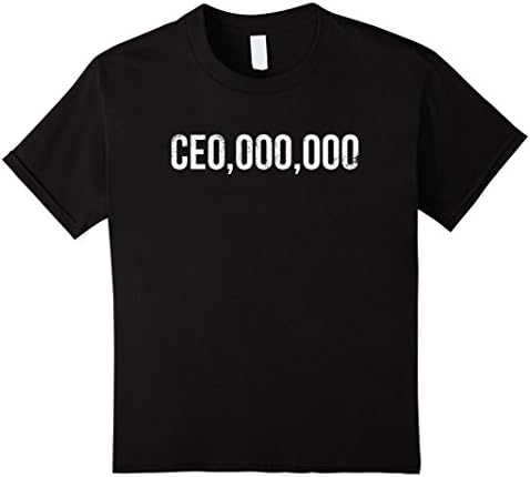 Kids CEO,000,000 Shirt - Distressed Unisex Entrepreneur Shirt 12 Black