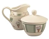 Pfaltzgraff Flower Garden Sugar and Creamer Set