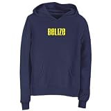 Sweatshirt Woman Navy Blue  Simple Word Belize  Country
