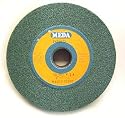 6 x 3/4 x 1 Medium Grit Green Wheel, Meda