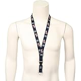 MLB Teams Lanyard with Removable Key Ring and Clip - Detroit Tigers