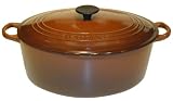 Le Creuset Enameled Cast-Iron 3-1 2-Quart Oval French Oven, Chestnut