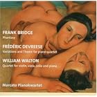 Click here to buy Frank Bridge Frederic Devreese William Walton: Chamber music for piano and strings by  Frank Bridge, Frederic Devreese, William Walton, and Marcato Pianokwartet .