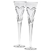 Waterford Wishes Love and Romance Flutes, Set of 2