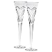 Waterford Wishes Love and Romance Flutes, Set of 2
