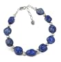 Sterling Denim Lapis Beaded Bracelet
