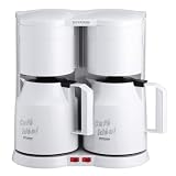 Severin KA 5825 Duo-Thermo-Kaffeeautomat, wei&szlig; / 2 x bis 8 Tassen / 2 x 800 W