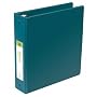 Wilson Jones Basic Round Ring Binder, 2 Inch Capacity, 8.5 x 11 Inches, Green (W368-44NG)