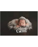 Hypoallergenic & Washable Mousse Basket Stuffer Long Faux Sheepskin Faux Fur Newborn Photography Props, Newborn Photo Props, Fabric, Soft, Long, Baby Props