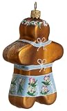 Ornaments To Remember Beach Gingerbread Girl Hand-Blown Glass Ornament