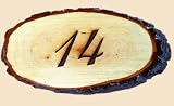 Rustic Slice House Sign Laser Engraved