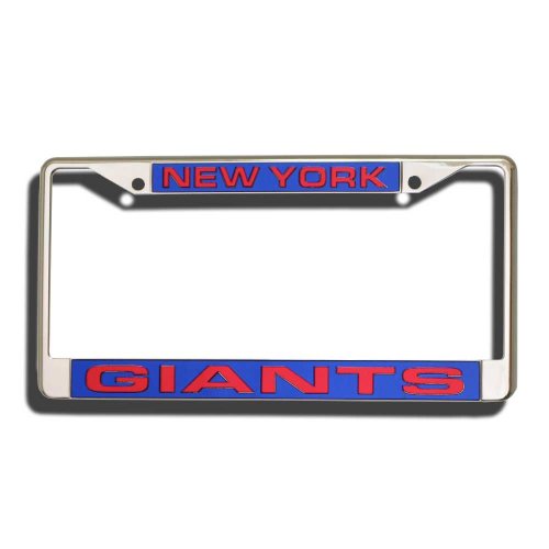 NFL New York Giants Laser-Cut Chrome Auto License Plate Frame