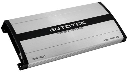 Autotek Street Machine SM1-1000 1000 Maxx Watt Power A/B Class Mono Amplifier (Silver)
