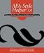 APA Style Helper 5.0: Software for New Writers in the Behavioral Sciences by American Psychological Association ISBN 1591471370