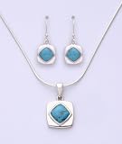 Turquoise and Sterling Jewelry Set