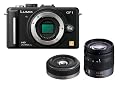 Panasonic Lumix DMC-GF1 Kit 12.1MP Micro Four-Thirds Interchangeable Lens Digital Camera with 14-45mm and G 20mm f/1.7 Aspherical Pancake Lens + WSP SD card.