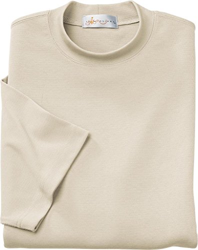 Ash City Men's Cross Ridge Jacquard Short Sleeve Mock Neck