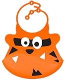 Ulubulu Silicone Bib, Bandit the Tiger