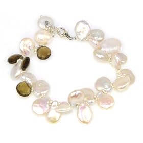 Coin Pearl Bracelet by Chalcedony Bracelets