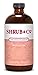 Shrub & Co Organic Red Grapefruit Shrub | Fruit-Driven, Apple Cider Vinegar-Based Mixers for Cocktails, Sparklers, and Club Sodas | 16 fl. oz.