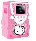Hello Kitty 68109 CD Karaoke System with Screen, Pink/White