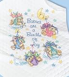 Eigenschaften Dimensions 72775 / Stickpackung Kreuzstich Baby-Decke, Bär, Bundle of Joy Quilt, 86 x 109 cm