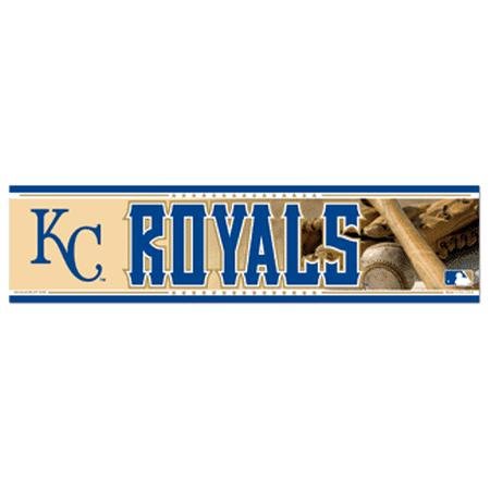 MLB Baseball Kansas City Royals Bumper Sticker (2-Pack)