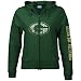 Reebok Green Bay Packers Ladies Green Giant Logo Full Zip Hoody Sweatshirt