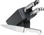 Farberware Pro Stainless-Steel 8-Piece Fine-Edge Knife Block Set with Black Block
