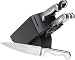 Farberware Pro Stainless-Steel 8-Piece Fine-Edge Knife Block Set with Black Block