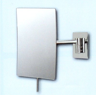 Mirror Image 21873 Minimalist Rectangular Wall Mirror with Brushed Nickel Frame, 9.5 by 6.25-Inch