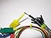 6pcs 6 Color Mini grabber Mini Smd Ic Test Hook Clip Grabber Jumper Wires & Interface Pins