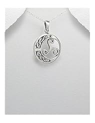 Celtic Pendant Necklace In 92.5 Sterling Silver